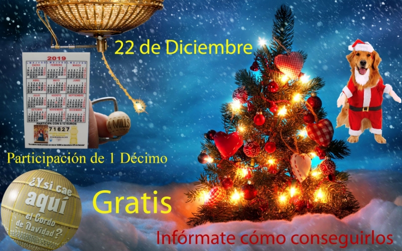 Decimo Lotería Navidad. Clínica Veterinaria Jeremías Alicante